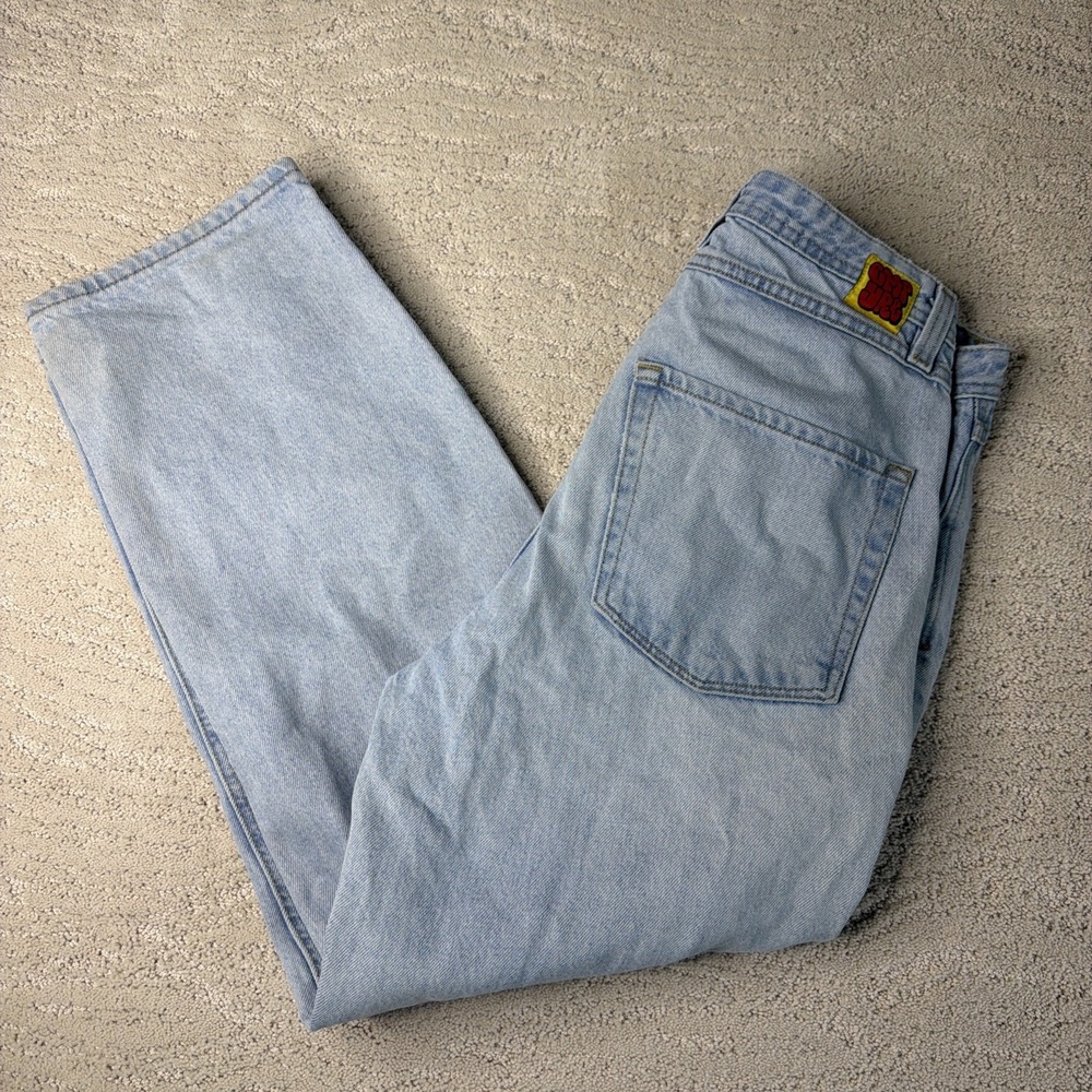Women's Vintage Empyre Size 30 Straight Leg Baggy Jeans Light Wash